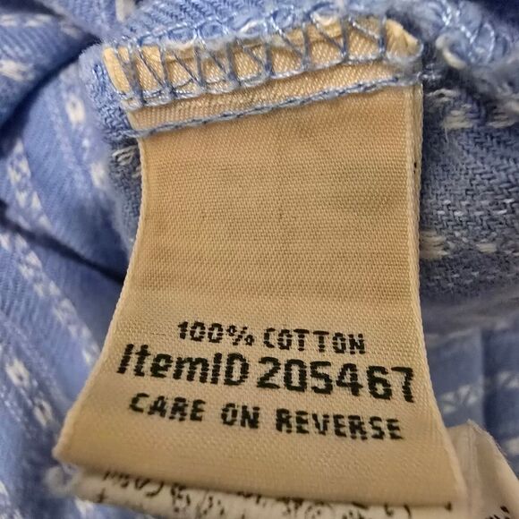 LL bean Vtg Pintuck Dobby Cotton Nightgown flannel Pajamas Modest Cottagecore L - Picture 8 of 11